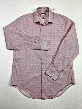 Madison Slim Fit Men's Cotton Button Down Shirt Size Medium